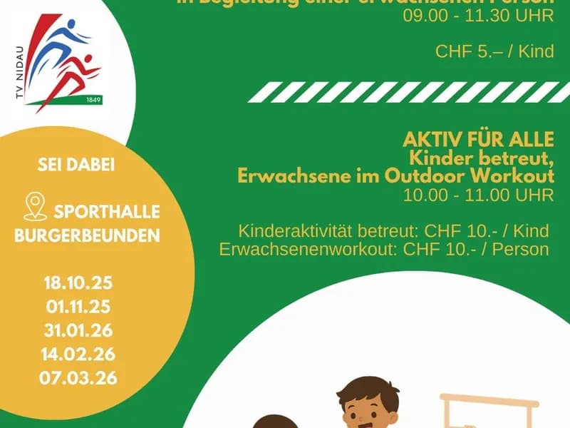 Offene Turnhalle inkl. Workout für Eltern -0 - Event Image
