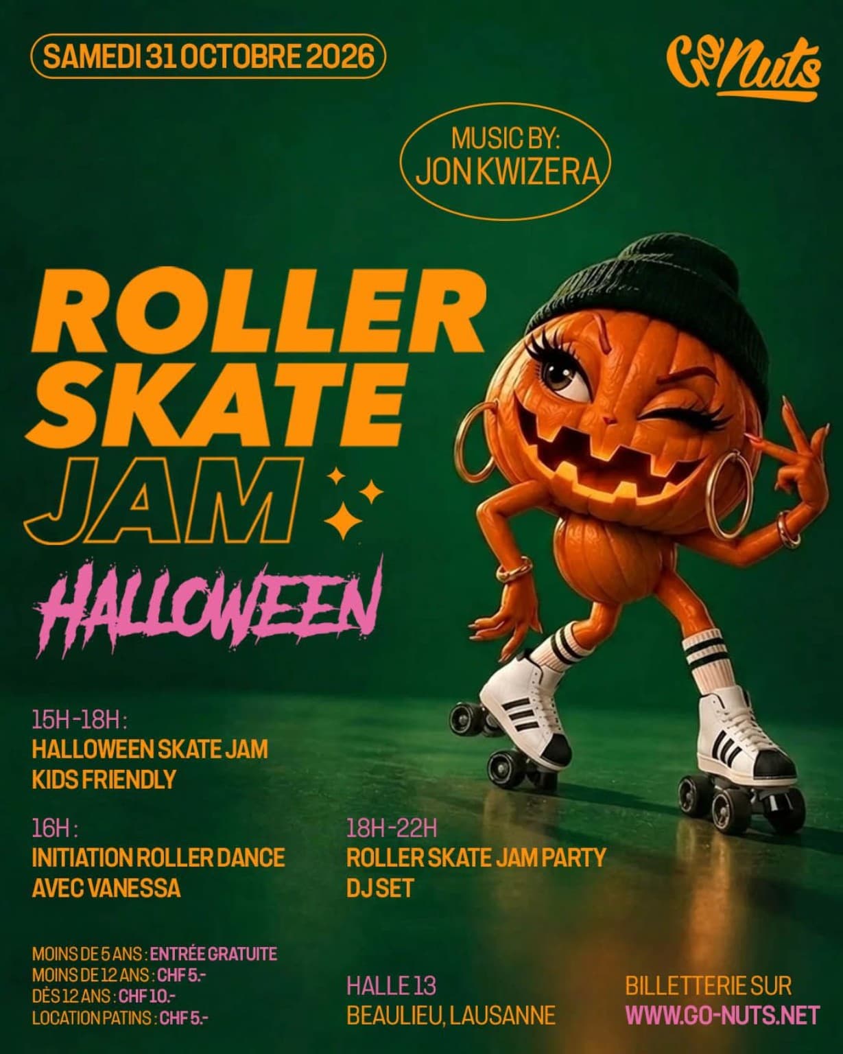 Roller Skate Jam Halloween – Go Nuts-0 - Event Image