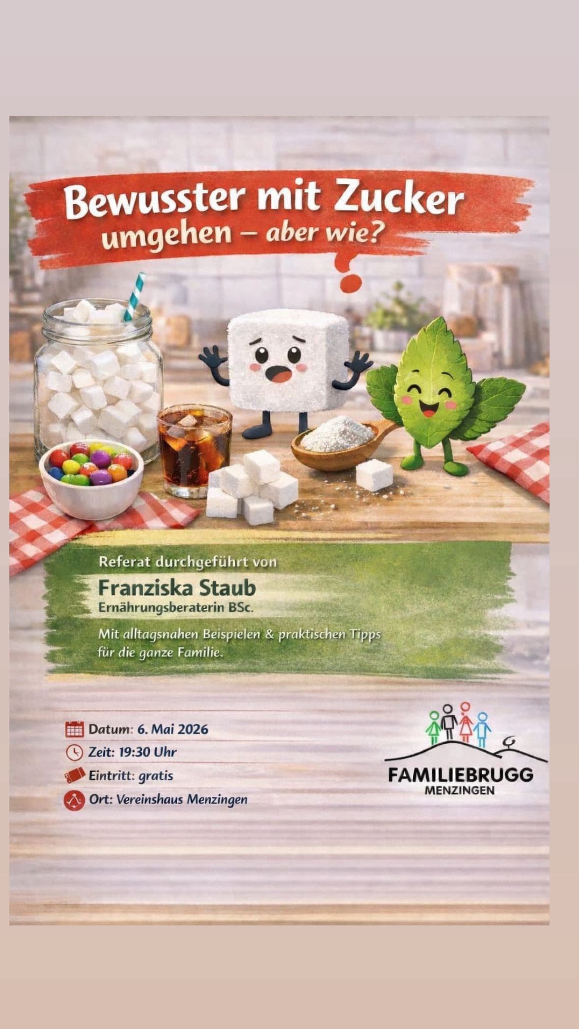 Bewusster mit Zucker umgehen - aber wie?-0 - Event Image