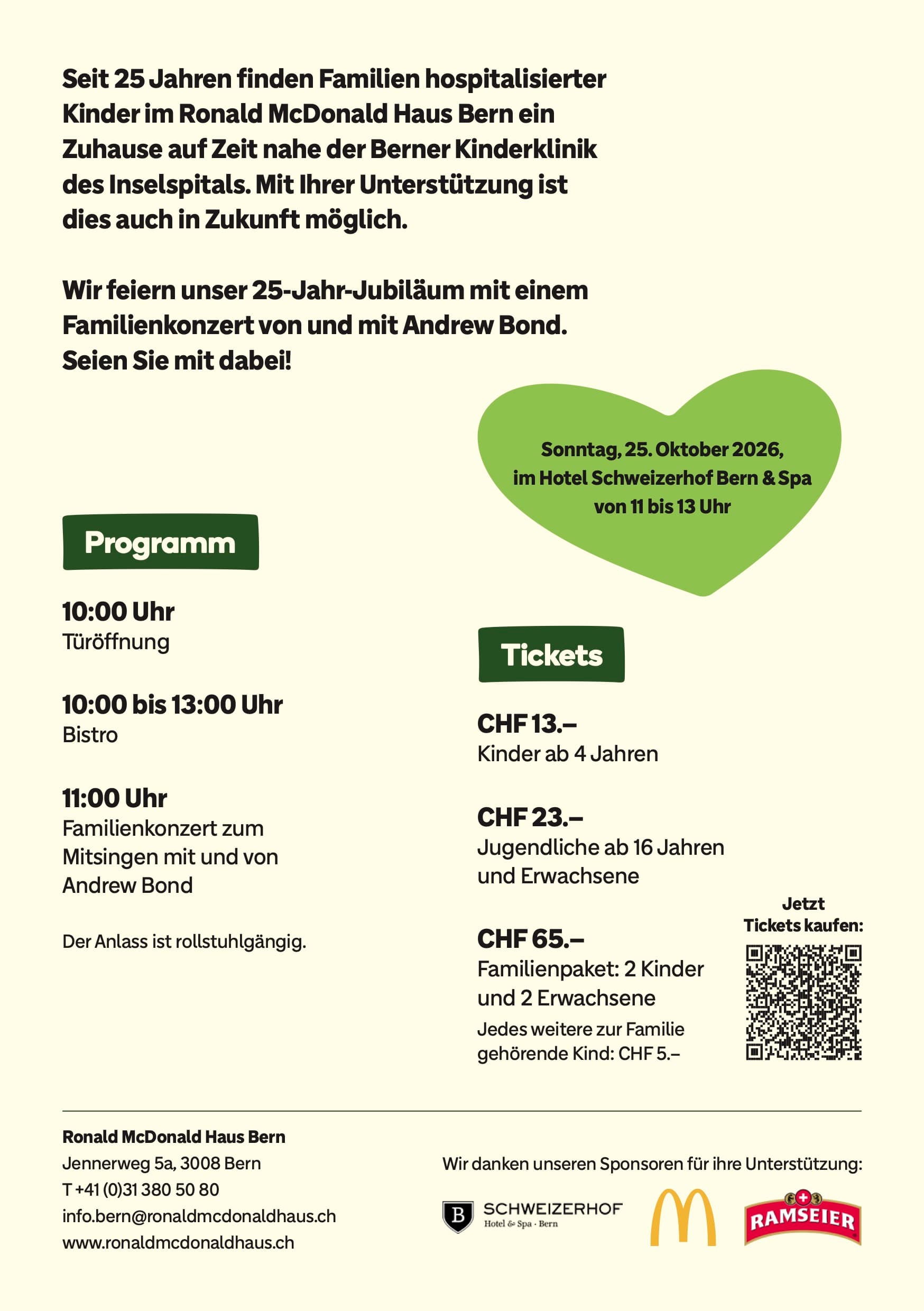 Familienkonzert mit Andrew Bond und Charity Anlass-1 - Event Image