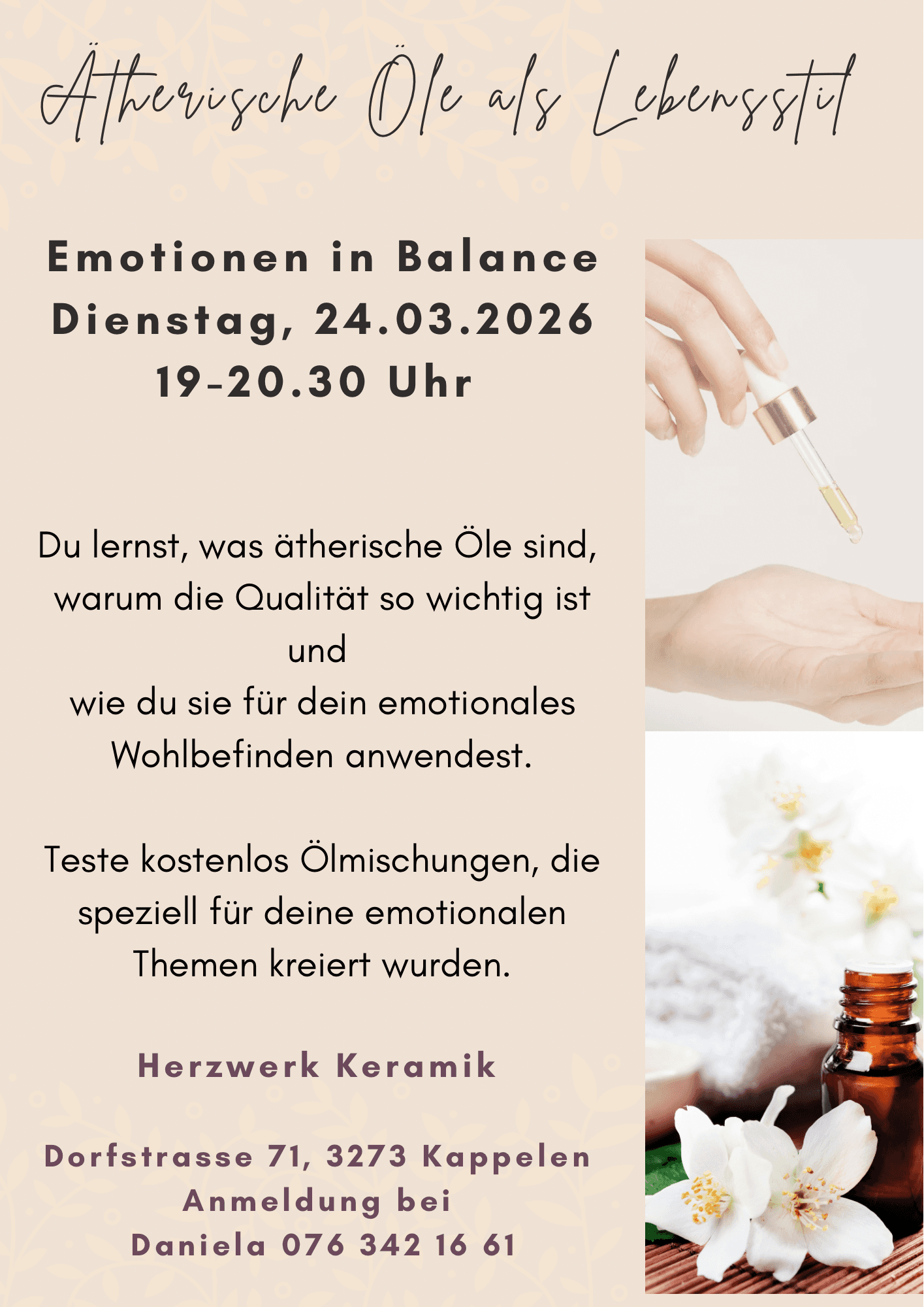 Emotionen begleiten mit der Kraft der ätherischen Öle -1 - Event Image