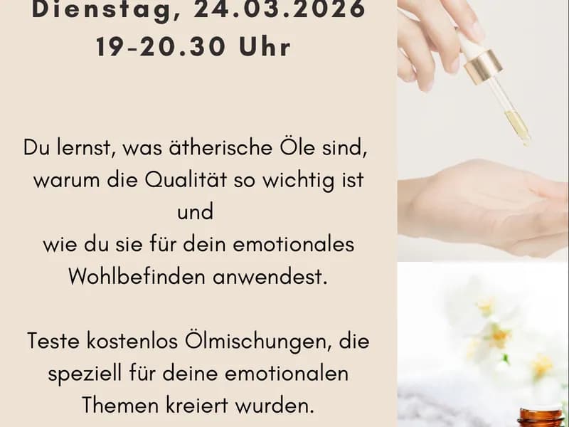 Emotionen begleiten mit der Kraft der ätherischen Öle -1 - Event Image