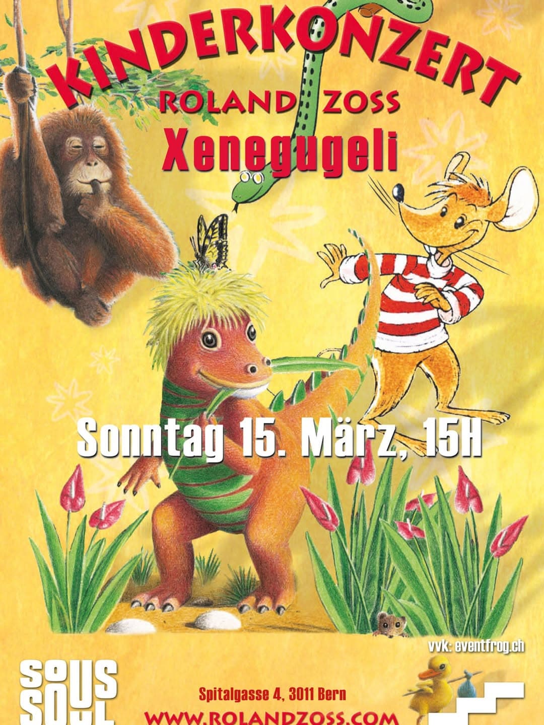 Mulitmedia Familienkonzert • Roland Zoss • Xenegugeli-Tier-ABC-2 - Event Image