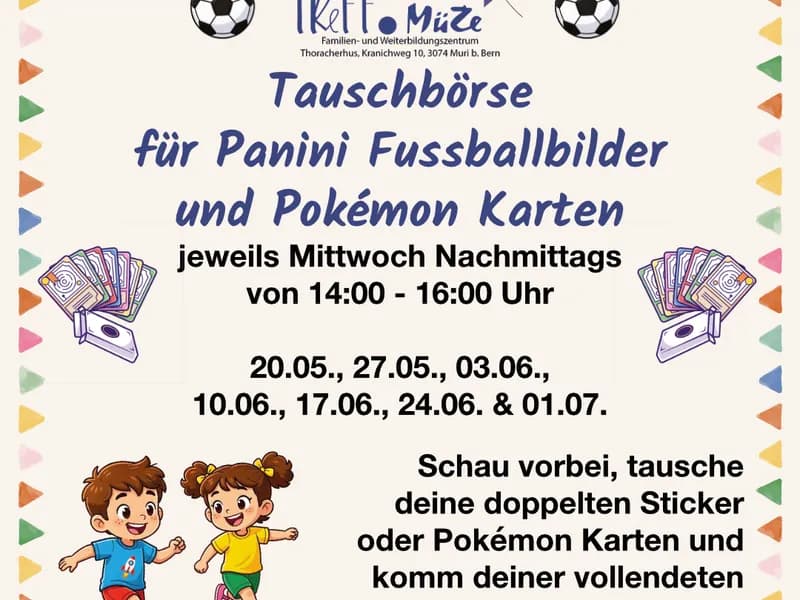 Tauschbörse Panini Fussballsticker und Pokémon Karten-0 - Event Image