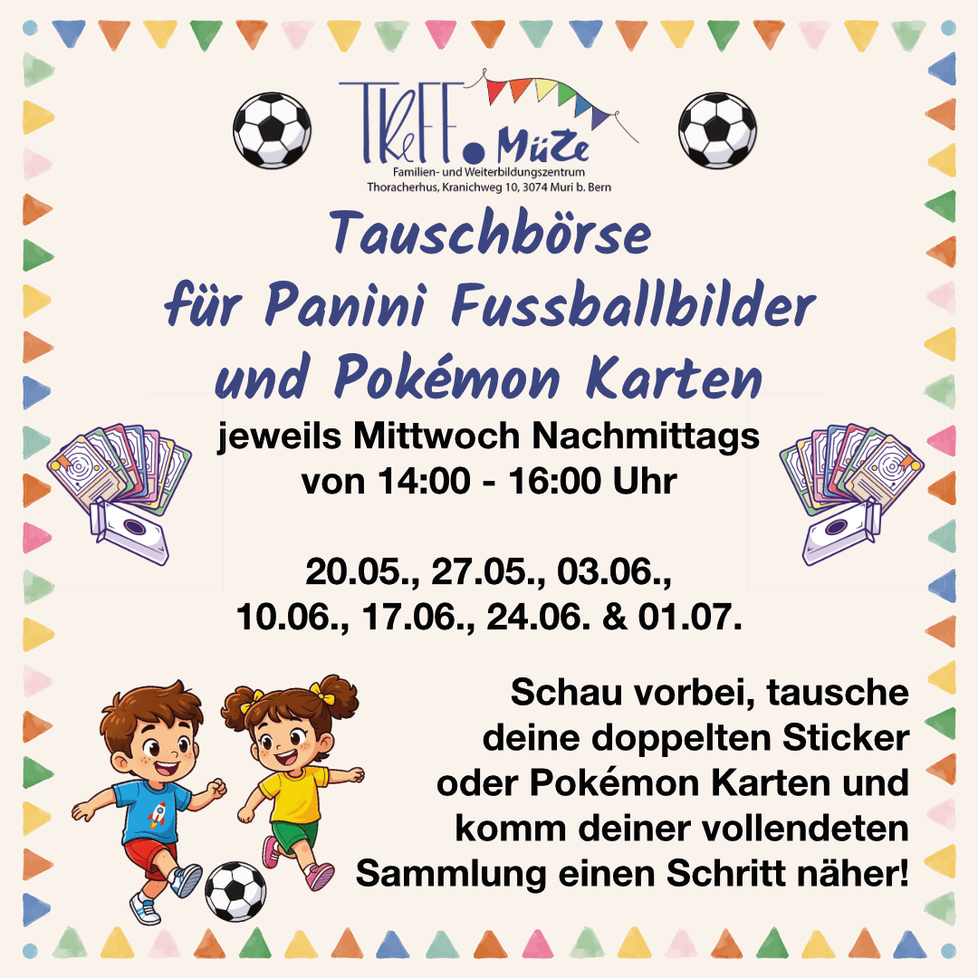 Tauschbörse Panini Fussballsticker und Pokémon Karten-0 - Event Image